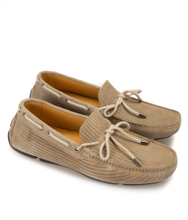 Sepatu Moccasin dengan Detail Bor